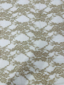 Floral Stretch Lace 58" Wide| New Creations Fabric & Foam Inc.