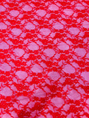 Floral Stretch Lace 58" Wide| New Creations Fabric & Foam Inc.