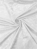 Flower Rose Jacquard Satin 58" Wide