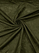 Flower Rose Jacquard Satin 58" Wide