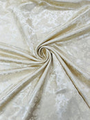 Flower Rose Jacquard Satin 58" Wide