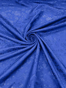 Flower Rose Jacquard Satin 58" Wide