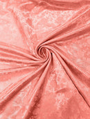 Flower Rose Jacquard Satin 58" Wide