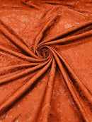 Flower Rose Jacquard Satin 58" Wide