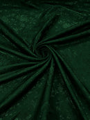 Flower Rose Jacquard Satin 58" Wide