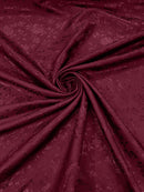 Flower Rose Jacquard Satin 58" Wide