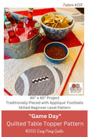 Football Table Topper or Lap Quilt Pattern