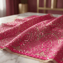 Geometric Diamond Sequin Stretch Mesh 54” Wide – Iridescent 4 Way Stretch Sequin Fabric