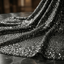 Geometric Diamond Sequin Stretch Mesh 54” Wide – Iridescent 4 Way Stretch Sequin Fabric