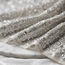 Geometric Diamond Sequin Stretch Mesh 54” Wide – Iridescent 4 Way Stretch Sequin Fabric