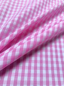Gingham 1/4" Checkered Poly Cotton 58" Wide| New Creations Fabric & Foam Inc.
