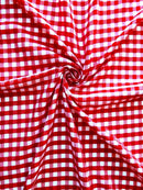 Gingham 1/4" Checkered Poly Cotton 58" Wide| New Creations Fabric & Foam Inc.