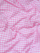 Gingham 1/4" Checkered Poly Cotton 58" Wide| New Creations Fabric & Foam Inc.