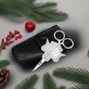4" Angel Embroidery Scissors – Precision Needlework Scissors with Leather Case