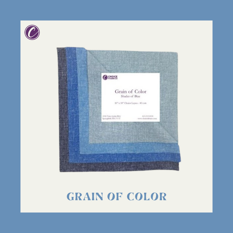 Grain of Color - 10x10 Layers [40 cuts] (Shades of Blue)