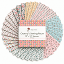 Granny's Sewing Room by Poppie Cotton - 10" Squares (42 Cuts)