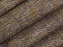 Gray & Brown Woven Upholstery Fabric - Linen Look