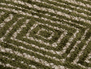 Green Geometric Upholstery Fabric – Textured & Soft