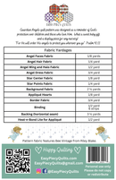 Guardian Angels Quilt Pattern, Paper Print Version Mailed
