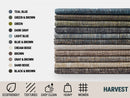 Green Woven Upholstery Fabric - Linen Look