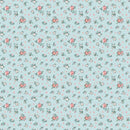 Granny's Sewing Room - Hearts & Posies - Blue