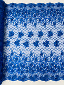 Lia 3d Floral Design Lace 54" Wide| New Creations Fabric & Foam Inc.