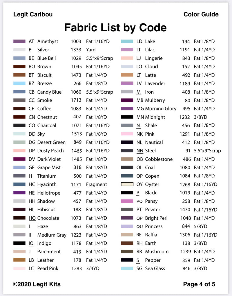 Legit Caribou Quilt Kit