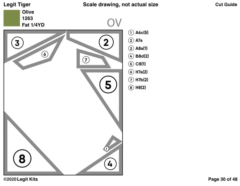 Legit Tiger Quilt Kit
