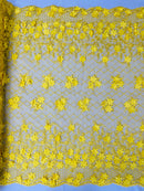 Lia 3d Floral Design Lace 54" Wide| New Creations Fabric & Foam Inc.