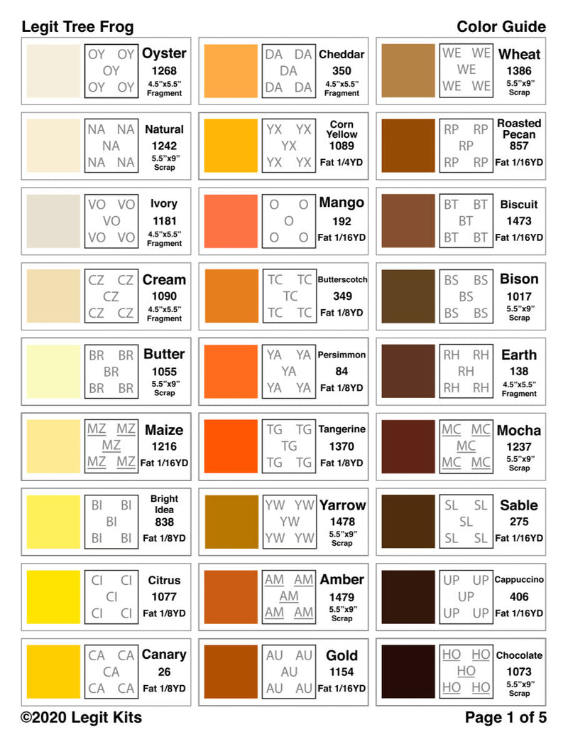 Legit Tree Frog Pattern