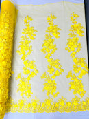 Scarlet 3d Floral Design Lace 54" Wide| New Creations Fabric & Foam Inc.