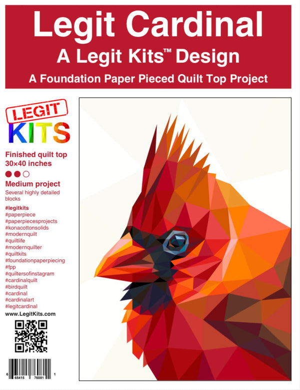 Legit Cardinal Quilt Kit