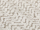 Ivory Chevron Upholstery Fabric - Textured & Neutral