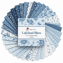 Lakeland Blues by Poppie Cotton - 5"x5" Charm Pack (42 Squares)