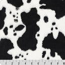 Snow/Black Luxe Cuddle Cow 58"/60" Fabric per yard