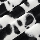 Snow/Black Luxe Cuddle Cow 58"/60" Fabric per yard