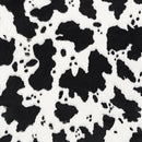 Snow/Black Luxe Cuddle Cow 58"/60" Fabric per yard