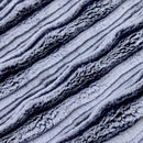 Luxe Cuddle Frosted Oceana Navy/Powder 58" - 60" Fabric per yard