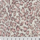 Blush Luxe Cuddle Leopard 58"/60" Fabric per yard