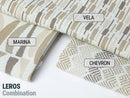 Beige Chevron Upholstery Fabrics - Outdoor & Indoor