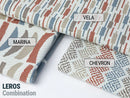 Burgundy Striped Upholstery Fabric - Outdoor & Indoor