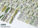 Green Striped Upholstery Fabric - Outdoor & Indoor