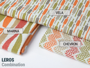 Orange Striped Upholstery Fabric - Outdoor & Indoor