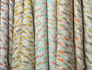 Green Striped Upholstery Fabric - Outdoor & Indoor