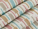 Light Blue Striped Upholstery Fabric - Outdoor & Indoor