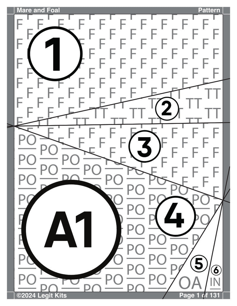 Mare & Foal Quilt Kit