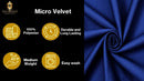 Micro Velvet Fabric/ 45" Wide
