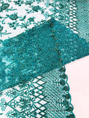 Modern Luxury Beaded Fabric 54” Wide