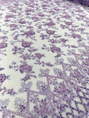 Modern Luxury Beaded Fabric 54” Wide