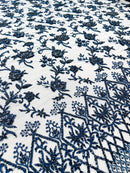 Modern Luxury Beaded Fabric 54” Wide